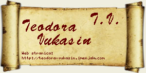 Teodora Vukašin vizit kartica